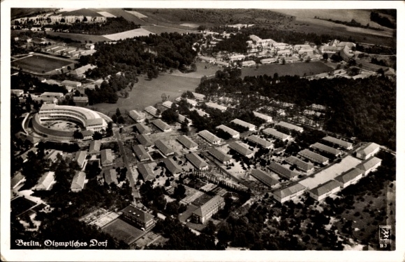 Ak Elstal Wustermark Brandenburg, Olympisch Dorp, luchtfoto