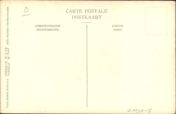 Artist Postcard Dupond, H., Gyps fulvus fulvus, Vale Gier No. 127