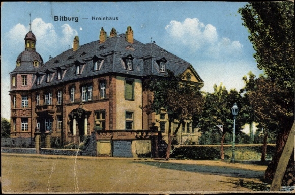 Ak Bitburg in de Eifel, districtskantoor