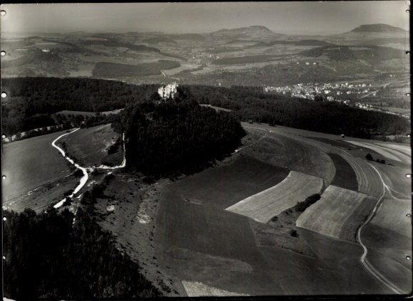 Foto Ruhla in Thüringen, Scharfenburg, Fliegeraufnahme