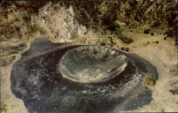Postcard San Salvador El Salvador, Crater of Boqueron Volcano