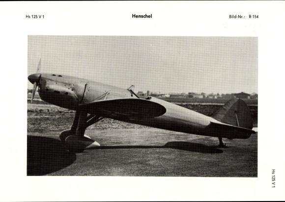 Photo Postcard Luftfahrt im Bild, Henschel Hs 125 V 1