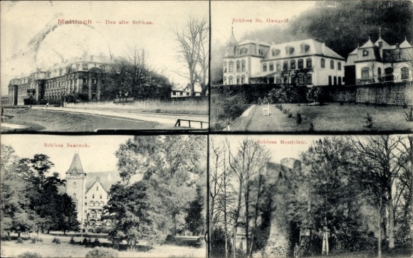 Postcard Mettlach in Saarland, Old Castle, Saareck Castle
