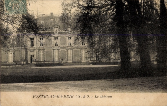 Ak Fontenay en Brie Fontenay-Trésigny Seine et Marne, kasteel