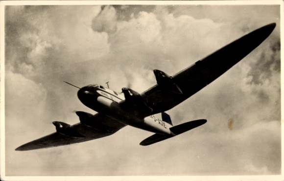 Ak Transozeanpostflugzeug Heinkel He 116, Lufthansa, D-AJIE