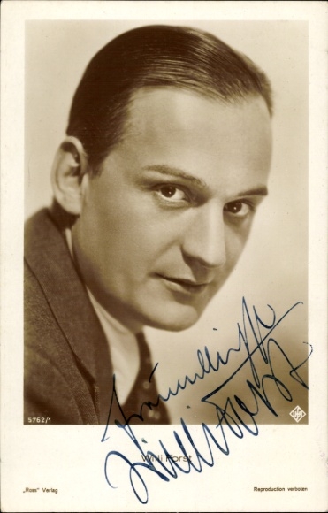 Ak Schauspieler Willi Forst, Portrait, Autogramm