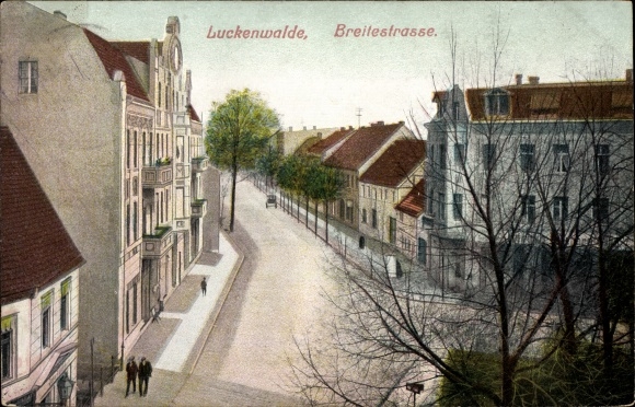 Postcard Luckenwalde in the Teltow Fläming district, lot in Breite Straße