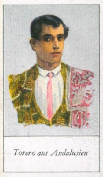 Sammelbild Die Völker Europas, Ein Beitrag zur Rassenkunde, 7 Torero aus Andalusien