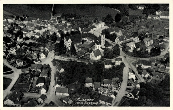 Ak Aulendorf in Württemberg, Fliegeraufnahme