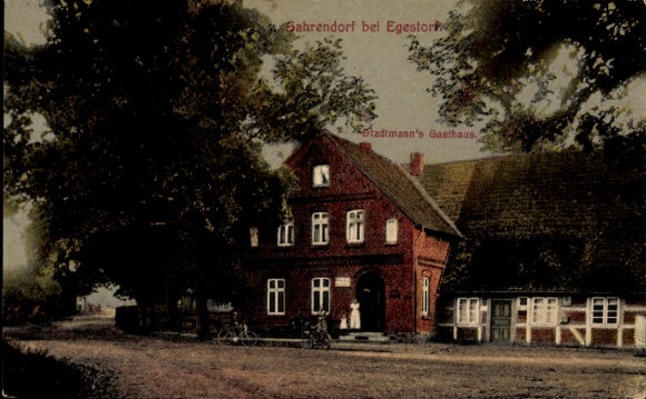 Postcard Sahrendorf Egestorf in the Lüneburg Heath, Gasthaus Stadtmann