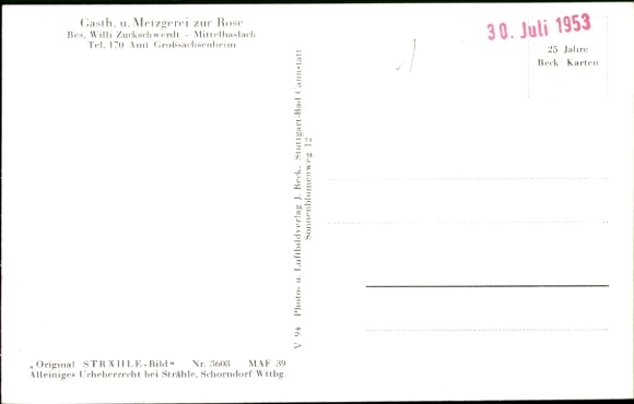 Postcard Hohenhaslach Sachsenheim in Württemberg, aerial photograph