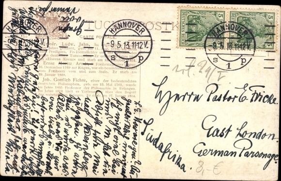 Artist PC Turnvater Friedrich Ludwig Jahn, poet Ernst Moritz Arndt, Joh. Gottlieb Fichte