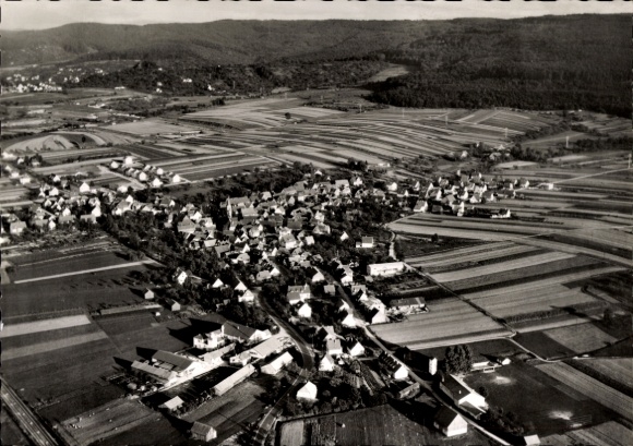 Postcard Weiler an der Rems Schorndorf in Württemberg, aerial photograph