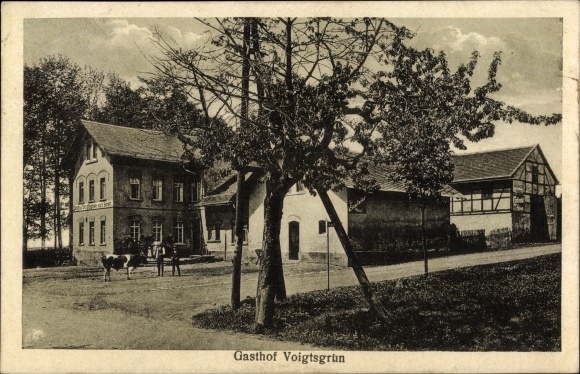 PC Voigtsgrün Hirschfeld Saxony, view from the inn