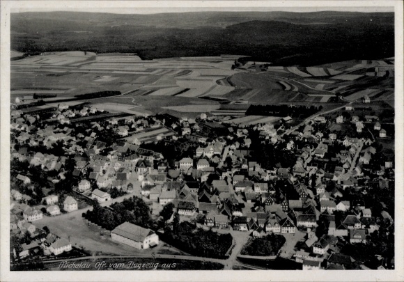 Postcard Michelau Upper Franconia, aerial photograph