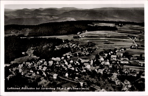 Ak Aichhalden im Schwarzwald, Fliegeraufnahme