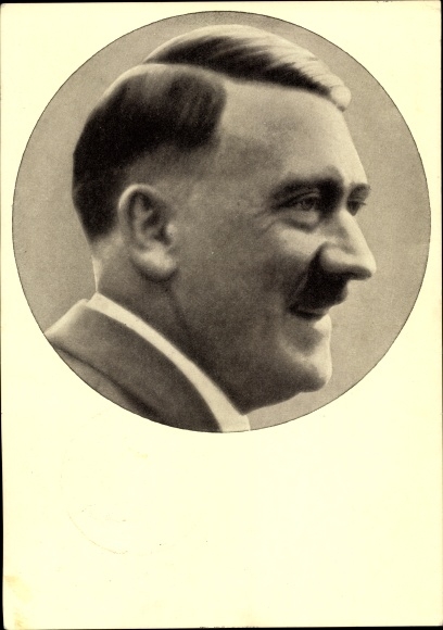 Postcard Führer and Reich Chancellor Adolf Hitler, portrait, Men of the Time No. 91