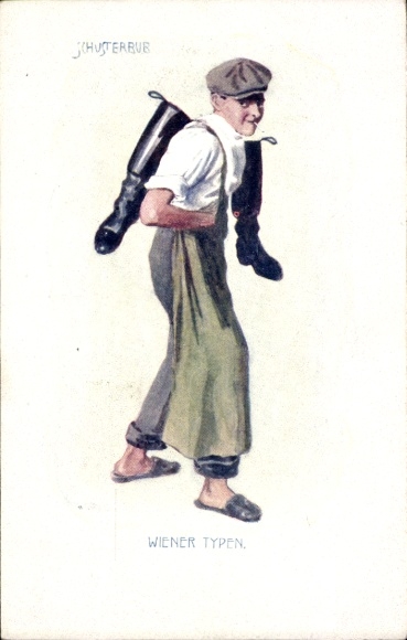 Künstler Ak Wien, Schusterbub, Wiener Typen, BKWI 917-6