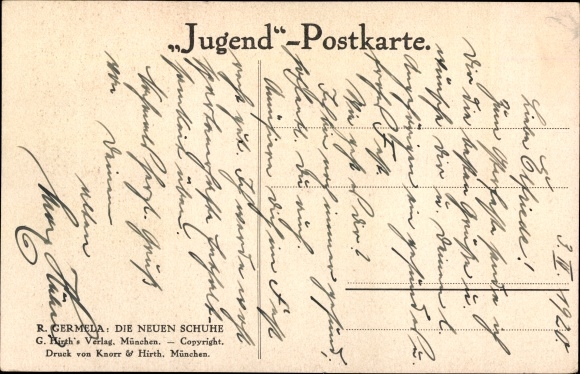 Artysta KP Germela, R., Nowe buty, pani przed lustrem