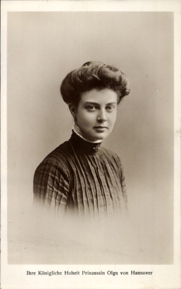 Ak Prinzessin Olga von Hannover, Portrait