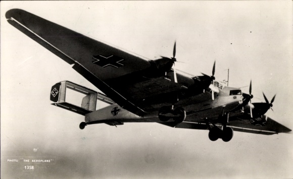 Ak Deutsche Luftwaffe, Militärflugzeug, Junkers
