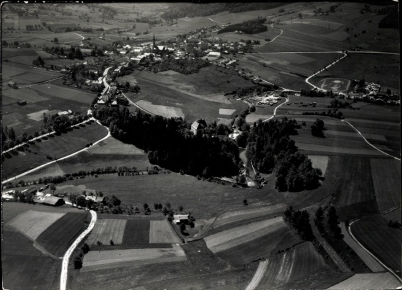Postcard Freyung in the Bavarian Forest, aerial photograph