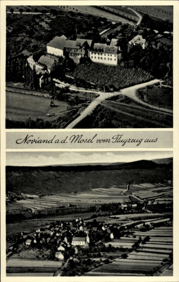 Ak Noviand an der Mosel, Fliegeraufnahme