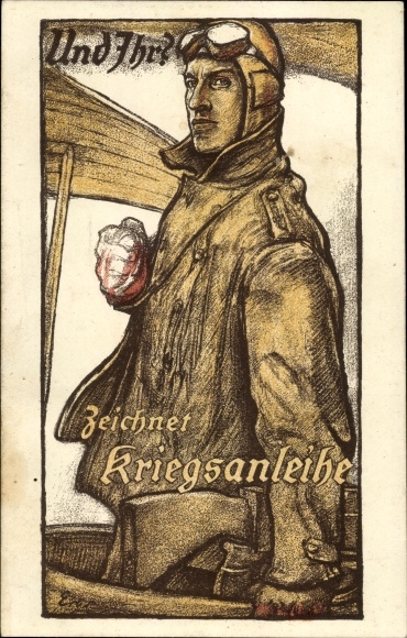 Artist PC Erler, And you?, Draws war bond, fighter pilot