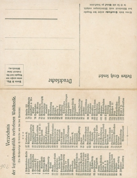 Klapp Postcard Social Democratic Reichstag Group 1912, Politician