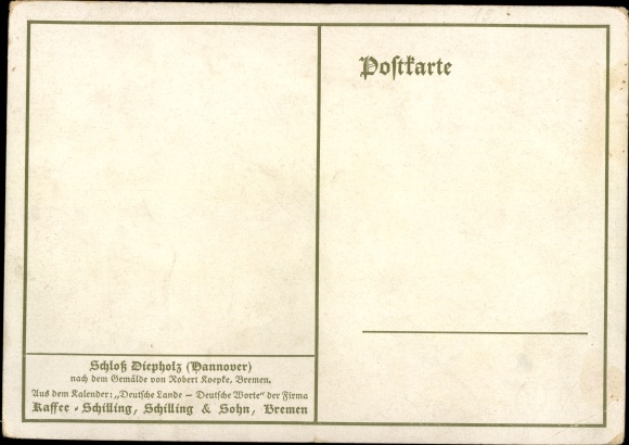 Artist Postcard Koepke, R., Diepholz in Lower Saxony, Castle