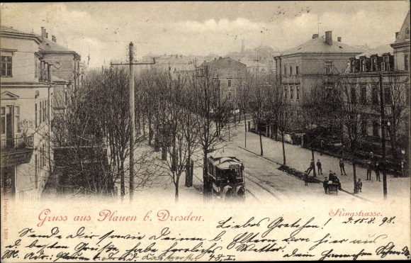 PC Dresden Plauen, Ringstrasse, horse-drawn tram
