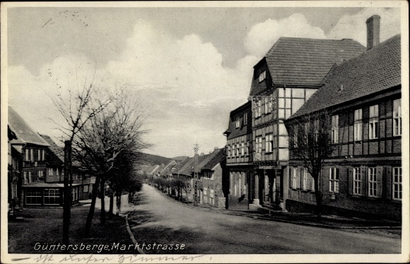 Ak Güntersberge Harzgerode im Harz, Marktstraße