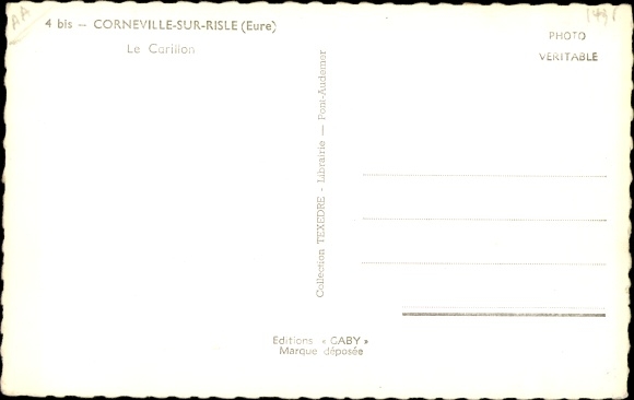 Postcard Corneville sur Risle Eure, Le Carillon