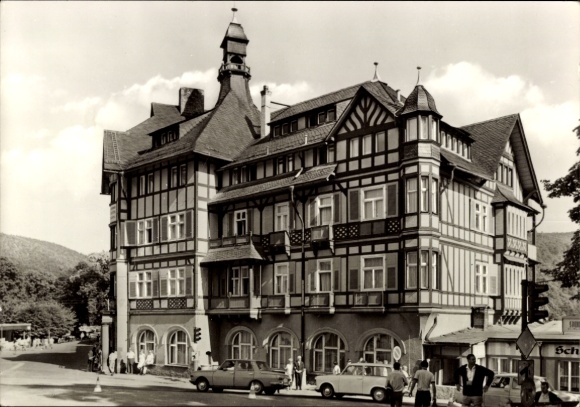 Postcard Schwarzburg in Thuringia, Reichsbahn recreation home Ernst Thälmann