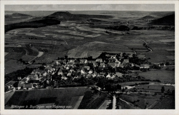 Postcard Röttingen an der Tauber Lower Franconia, aerial photograph