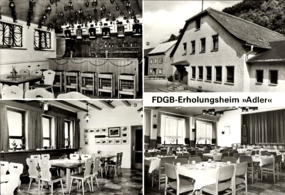 KP Pappenheim Kleinschmalkalden Floh Seligenthal Turyngia, dom rekreacyjny FDGB Adler