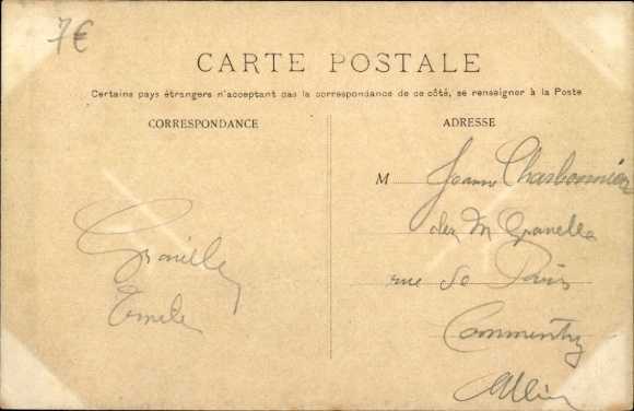 Letters Postcard Hérisson Allier, partial views, building, bridge