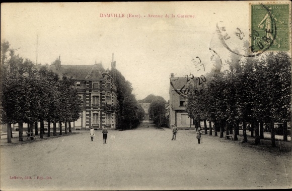 Ak Damville Eure, Avenue de la Garenne