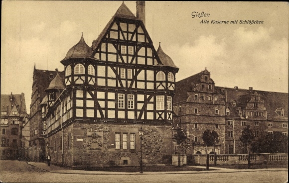 PC Gießen on the Lahn Hesse, old barracks with castle