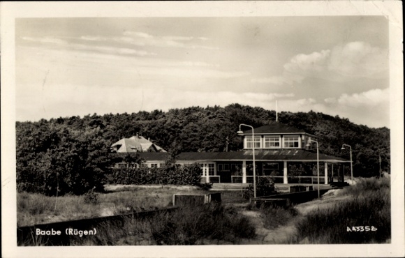 Postcard Ostseebad Baabe on Rügen, partial view