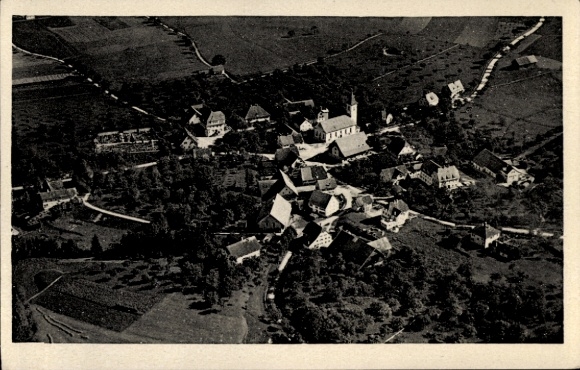 Postcard Schlier in Württemberg, aerial photo