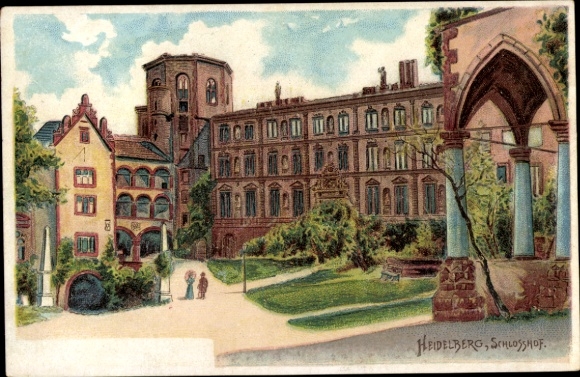 PC Heidelberg am Neckar, castle courtyard
