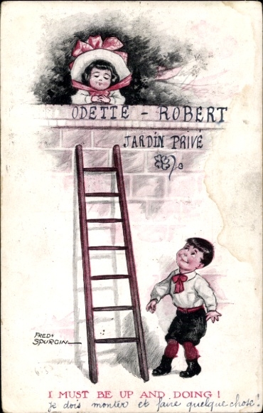 Artist Postcard Spurgin, Fred, I must be up and doing, Voici le moment d'agir