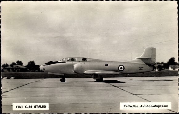 Postcard Military Trainer Aircraft, Fiat G-82