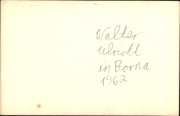 Postcard Borna in Saxony, Walter Ulbricht 1962