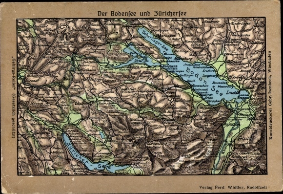 Mapy KP Bodensee i Zürichsee, Zürichsee