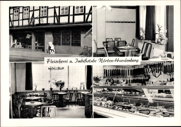 KP Nörten Hardenberg w Dolnej Saksonii, sklep mięsny i snack bar Robert Dorstewitz, Lange Str. 79