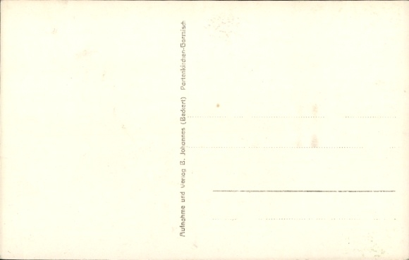 Postcard Zugspitze, Kreuzeckhaus