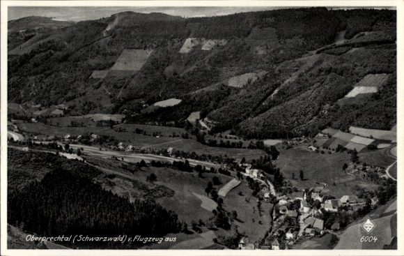 Postcard Oberprechtal Black Forest, aerial photograph