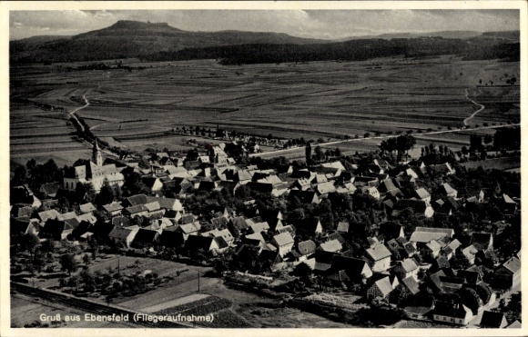 Ak Ebensfeld in Oberfranken, Fliegeraufnahme